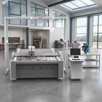 Machine de découpe CNC à couteau oscillant à grande vision pour l'industrie du mobilier souple, le cuir de canapé, le mousse et le tissu, avec système de nesting intelligent