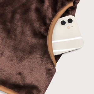 Veste pour homme grande taille, style streetwear, patchwork, couleur contrastée, col montant, pour le printemps, l'automne et l'hiver - Product Image 3
