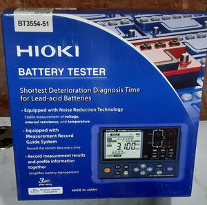 Hioki BT3554-51 Battery Tester Portable Internal Resistance Meter Pin-Type Lead 9465-10 IP65/IP67 Dustproof/Waterproof 1-Year - Product Image 5