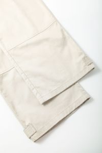 Pantalones de trabajo de algodón de color claro con logotipo personalizado, ropa de trabajo duradera y transpirable - Product Image 4