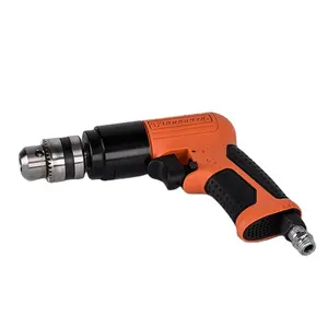 RONGPENG RP17101 New 3/8 inch 1800RPM High-speed Cordless Pistol Type Pneumatic Gun Drill Reversible Air Drill for Hole Drilling