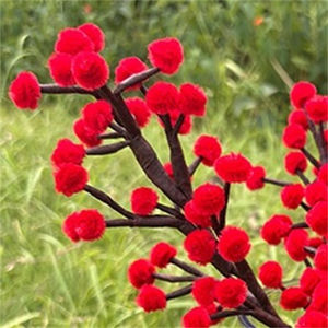 Cepillo de limpieza de Pipa de Pascua de Navidad, venta de fábrica, flor de simulación de fruta de La Fortuna terminada, varilla trenzada hecha a mano roja - Product Image 6