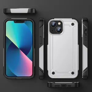 Capa de TPU 2 em 1 personalizada à prova de choque feita de plástico reciclado IP 12 Pro Max 13 11x8 7 6 Series XS Max Compatível