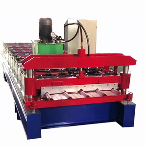 Customized Shape Single Layer Trapezoidal Building Material Machinery Metal Roofing <b>Sheet</b> Roll Forming Making Machine Prices - Product Image 1