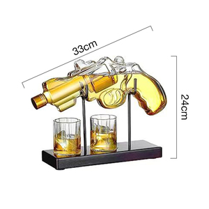 Carafe à whisky en verre borosilicate haute qualité personnalisée de 220 ml et 500 ml en forme de pistolet <span class=keywords><strong>AK47</strong></span>, bouteille en verre pour brandy et <span class=keywords><strong>vodka</strong></span> - Product Image 3