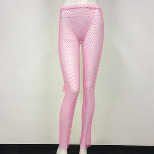 <span class=keywords><strong>Pantalon</strong></span> en résille à <span class=keywords><strong>strass</strong></span> Sexy de luxe, nouveau Style d'été à la mode, <span class=keywords><strong>pantalon</strong></span> en résille en cristal droit - Product Image 6