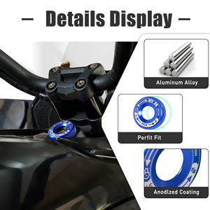 Cubierta Protectora <span class=keywords><strong>de</strong></span> Aluminio Azul para el Interruptor <span class=keywords><strong>de</strong></span> Encendido, para Can-Am Spyder <span class=keywords><strong>Serie</strong></span> F3, Accesorios para Motocicleta - Product Image 3