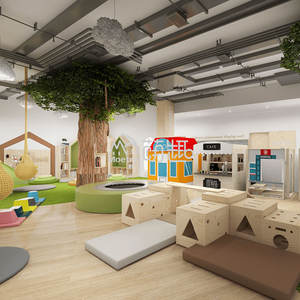 Moetry Forest Inspired Aire de jeux intérieure Mousse et bois Jungle Gym Soft Playsets Play Cafe FEC Amusement Park Kids Club - Product Image 6