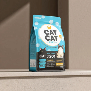Sacchetti Personalizzati per Alimenti per Cani e <span class=keywords><strong>Gatti</strong></span> 0,5kg 1kg 1,5kg 2kg 5kg con Chiusura a Zip Richiudibile Stampati in PET per Imballaggio Alimentare di Grado Alimentare - Product Image 2