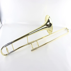 Trombón de oro electroforético Trombón de latón dorado en clave de B Flat Trombón de rendimiento de <span class=keywords><strong>banda</strong></span> profesional de alta calidad TB022005 - Product Image 5