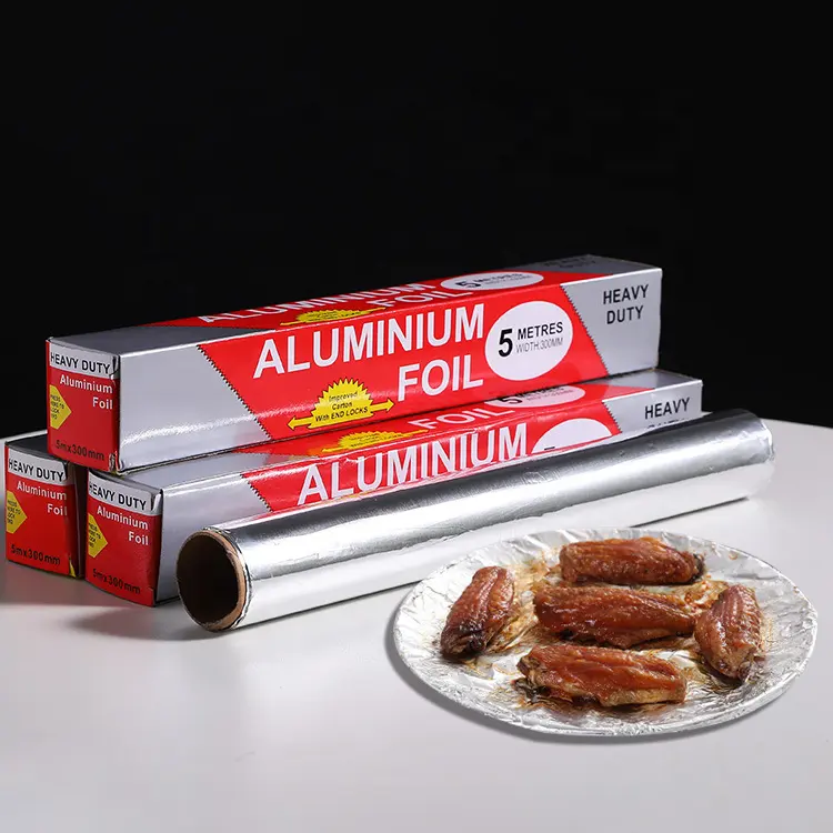 Penjualan langsung pabrik kertas stik aluminium Foil murah untuk memasak BBQ