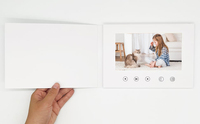 7 "IPS écran vidéo Brochure Lcd vidéo carte de voeux vidéo Mailer télécharger votre propre personnalisé votre conception