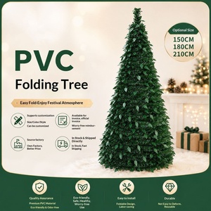 Árbol <span class=keywords><strong>de</strong></span> <span class=keywords><strong>Navidad</strong></span> Plegable Pop-up <span class=keywords><strong>de</strong></span> 1.5/1.8/2.1m con Luces <span class=keywords><strong>de</strong></span> Nieve para Uso Festivo, Venta al por Mayor <span class=keywords><strong>de</strong></span> Fábrica, Fácil Instalación - Product Image 3