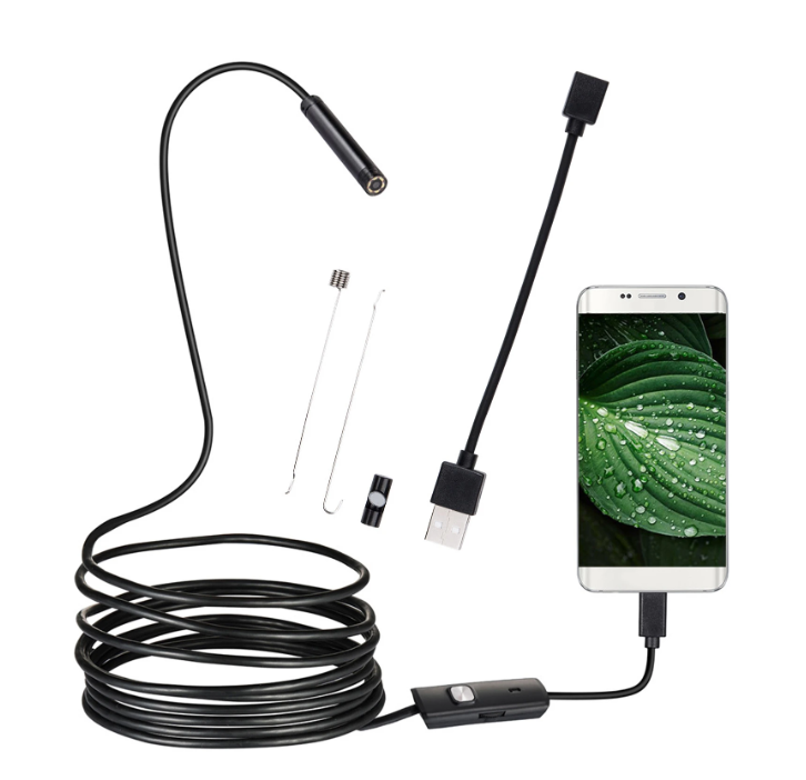 Прямая поставка, 5,5 мм, 1 метр, usb-камера для смартфона, usb-провод, маленькая трубка, эндоскопическая мини-камера для осмотра
