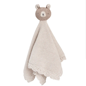Customized Embroidered 100% Organic Cotton Knitted Baby <strong>Bear</strong> Comforter Lovely Rabbit <strong>Bear</strong> Koala Security <strong>Blanket</strong> - Product Image 2