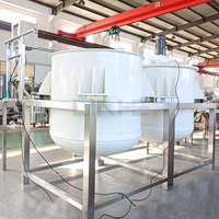 Cuve de mélange chimique anticorrosion en polypropylène et PVC pour la production de produits chimiques fortement acides et alcalins (soude caustique, hydroxyde de potassium, eau de Javel)
