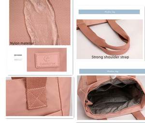 Wholesale High Quality Fashion Nylon Waterproof Hand Bags Large Capacity Portable Shoulder Bag for Women Casual Zipper Tote Bag - Product Image 5