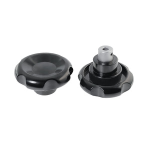 Promotion : Bouton ondulé noir en fonte et bakélite, trou non fileté avec trou pour vis de positionnement, pour machine - Product Image 5