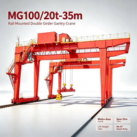 Grue portique à double poutre robuste 100/20T montée sur rail pour usine de structures en acier, levage de composants de poutres en acier extra lourdes