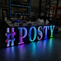 Enseigne LED personnalisée 3D à effet miroir infini, logo d'entreprise, illusion optique, décoration murale RVB, affichage personnalisé pour bar, restaurant, hôtel