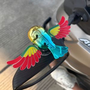 Creative Flying Bird 3d <b>Plastic</b> Decorative Ornament Car Motorbike Rearview <b>Mirror</b> Wind-powered No Electricity Needed Wings Move - Product Image 5