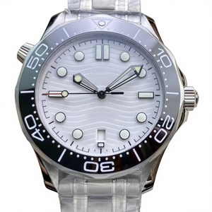 Reloj Mecánico de Lujo, Super Calidad, Resistente al Agua, 42mm, Movimiento VS Factory 8800, Bisel de Cerámica Negra, Blanco, Diver, 300M - Product Image 1
