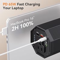 Banque d'alimentation pour ordinateur portable à prise CA 100W 27000mAh centrale électrique portable type-c entrée USB 3.0 sortie pour camping en plein air bureau à domicile