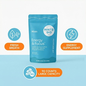 Mentas de Cafeína Natural para Claridad Mental y Energía Sostenida - con B6, B12 y L-Teanina, 90 Unidades, Venta al Por Mayor, Se Acepta OEM - Product Image 4