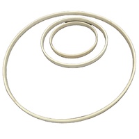 Aro de Bambú de Madera Sin Terminar de 8, 10, 13, 15, 18, 20.5, 23 y 26 cm, Aro Circular para Manualidades, Aro para Atrapasueños, Aro Redondo para Macramé