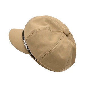 Gorra Newsboy Retro Británica Nueva de Primavera/Otoño, Boina Octogonal Versátil Negra/Azul Marino para Mujer, Apta para Invierno, Gorro de Pintor - Product Image 5