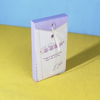 Boîte d'emballage personnalisée CMYK à fond verrouillable, produits périphériques, carnet, carte, boîte en papier cadeau avec fermeture par cordelette