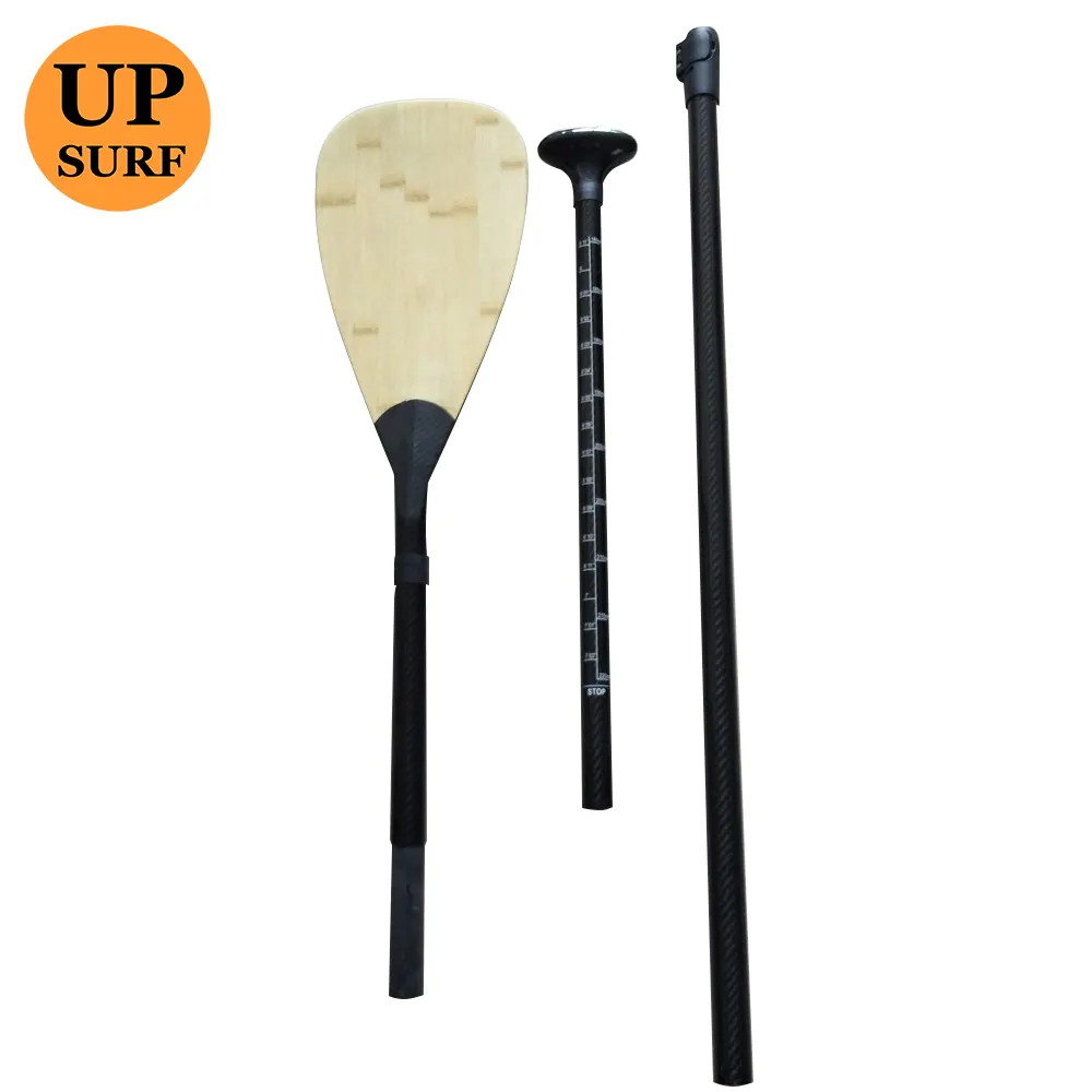 NEU Bambus/Kohle faser 12K/Kunststoff Paddel SUP Paddle Aufblasbares Board Paddle zu verkaufen