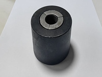 Anneau d'ancrage en acier à un seul trou avec finition zinguée/oxidiée noire, épaisseur 6 mm, pour fixation de câble