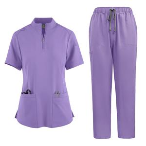 Scrubs médicaux et ensemble de vêtements de médecin tissu tissé beauté Spa vêtements de travail pour les soins infirmiers animalerie et clinique dentaire utilisation en laboratoire - Product Image 4