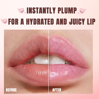 Huile de brillant à lèvres repulpantes de teinte biologique végétalienne de haute qualité marque privée longue durée hydrate paillettes Base de brillant à lèvres en gros en vrac