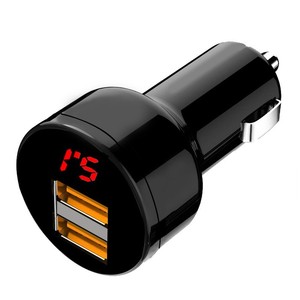 จอแสดงผลดิจิตอลที่ชาร์จในรถยนต์แบบ USB คู่ 3.1A พร้อมไฟแสดงสถานะ LED สำหรับการชาร์จในรถยนต์ - Product Image 5