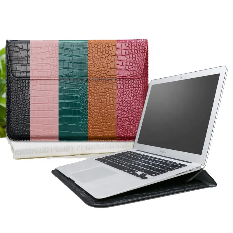 Redwing – housse en cuir Crocodile pour ordinateur portable, étui pour Macbook Air 13 11 13 15 Pro unisexe, sacs pour ordinateur portable à la mode