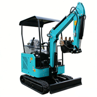 Mini-excavatrice sur chenilles de qualité fiable, pelle hydraulique, moteur haute puissance 22065W, garantie 1 an, pompe et engrenages.