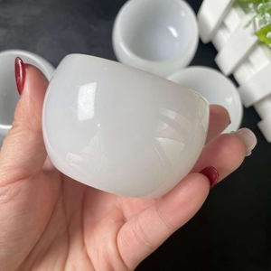 Wholesale <strong>Cheap</strong> Crystals Healing Quartz Teacup <strong>Stones</strong> White <strong>Jade</strong> Crystal Bowl Folk Crafts for Decoration - Product Image 5