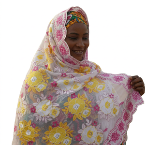Wholesale Floral Digital Print <b>Chiffon</b> Hijab <b>Scarf</b> Women Lightweight Breathable Shawl Wrap Modest Head Cover OEM - Product Image 1