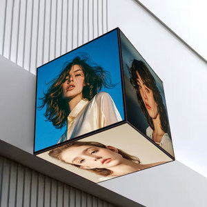 Hot Product <strong>Wall</strong> Mounted Shop Logo Indoor Outdoor P2.5 Magic Cube Wifi 4g Led Rubik's Led Cube Display Screen GOB - Product Image 1