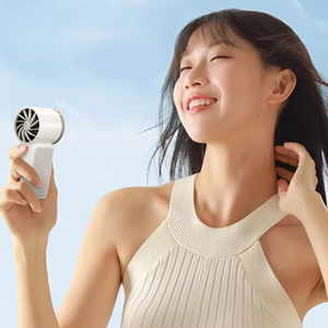 Mini Ventilador Portátil de Mano con Pantalla Digital y Batería Recargable Táctil, Ventilador de Cuello Portátil, Ligero, para Uso Doméstico y en el Automóvil - Product Image 3