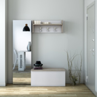 Meuble de salon moderne en bois le plus vendu pour vêtements d'enfants avec crochets, mobilier de maison pour salle à manger, chambre, hôtel, école