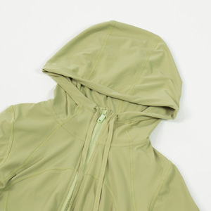 Chaqueta con cremallera completa de manga larga de nailon de alta calidad con capucha Top nuevo estilo otoño correr deportes de calle entrenamiento Jogging Wear - Product Image 6