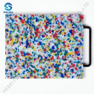 Lembar pe polietilen warna campuran tahan UV untuk papan potong plastik