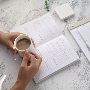 Conception de planificateur Journal de santé émotionnelle quotidienne Bloc-notes en lin en tissu personnalisé Livres pour enregistrement de la vie quotidienne - Product Image 5