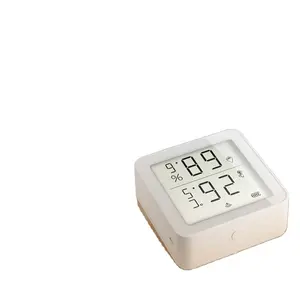 Termometer Digital Dalam Ruangan LCD Cerdas Tuya, Termometer Sensor Kelembapan Temperatur dengan Pengendali Jarak Jauh WIFI Dalam Ruangan