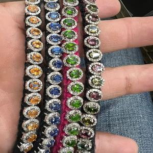 إكسسوارات نحاسية جديدة وعصرية للبنات، سوار بوهيمي ملون مرصع بالزركون والكريستال والألماس، مجوهرات شهيرة مصنوعة يدوياً، مناسب للعطلات والمناسبات غير الرسمية - Product Image 3