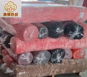 Hot-selling wholesale 100% polyester ice velvet solids plain dyed for garment stock fabric