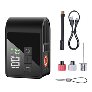 Bomba de Aire Eléctrica Portátil de 120 PSI para Bicicletas, Ideal para Deportes al Aire Libre, Bicicletas de Carretera, Montaña y Bicicletas Eléctricas, con Válvulas <span class=keywords><strong>Presta</strong></span> y Schrader - Product Image 1